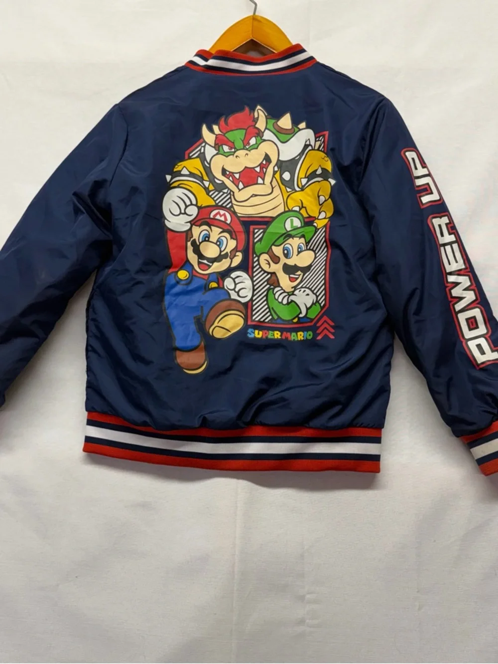 Nintendo Super Mario Admiral Navy‎ Jacket with Red Trim